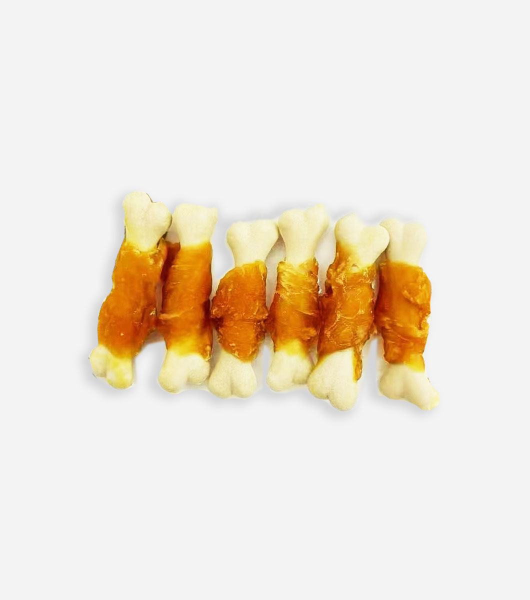 Lei Ces Chicken Wrapped Calcium Bone – healthy dog chew treat for strong teeth and bones