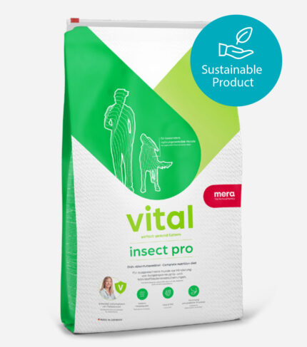 Mera Vital Insect Pro Dry Dog Food for food intolerance and allergy relief.
