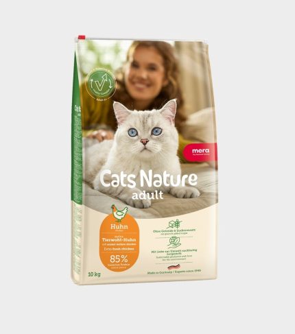 MERA Cats Nature Adult Chicken Grain-Free Dry Cat Food with High Animal Protein and Fresh Meat, Sustainably Produced for Healthy Adult Cats